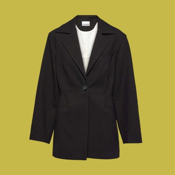Ganni lapel blazer - Picture 3 of 6